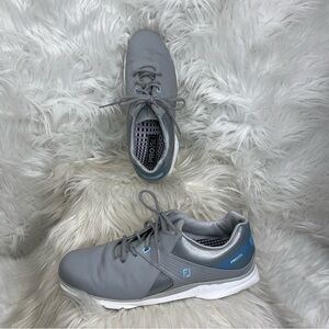 FootJoy Womens Pro/SL Golf Shoes Grey/Light Blue - 98118 Size 11M